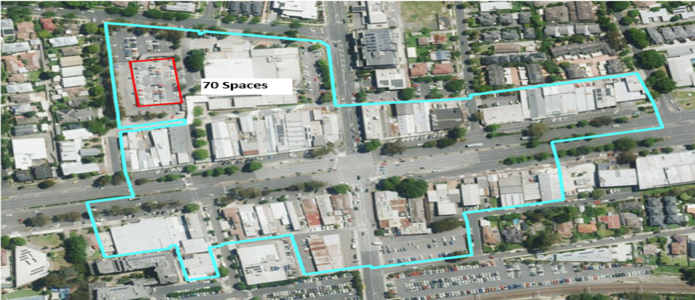 Map: Mitcham Shopping Centre, Britannia Mall & Victoria Ave, Mitcham