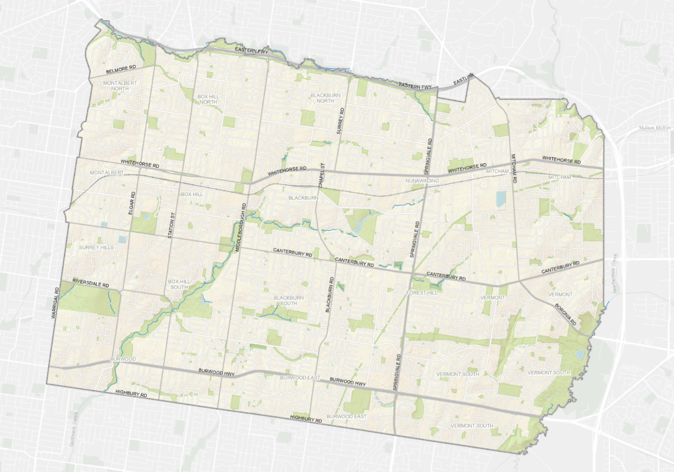 City of Whitehorse map